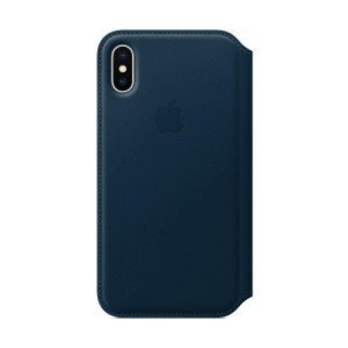 Apple Iphone X Leather Folio Cosmos Blue 